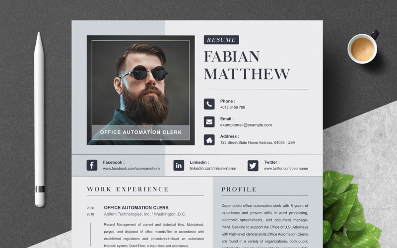 Professional CV Template Design and Customize Your CV for 2024 Resume Template