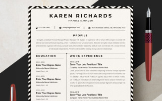 Resume Template Word | Modern & Professional Resume Template for Word | CV Resume