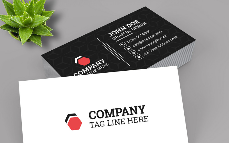 Simple Professional Business Card Design Template Corporate Identity