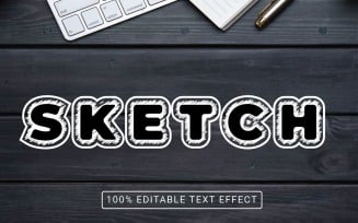 Sketch Text Style Design template