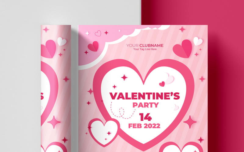 Valentine Party Flyer Templates Corporate Identity