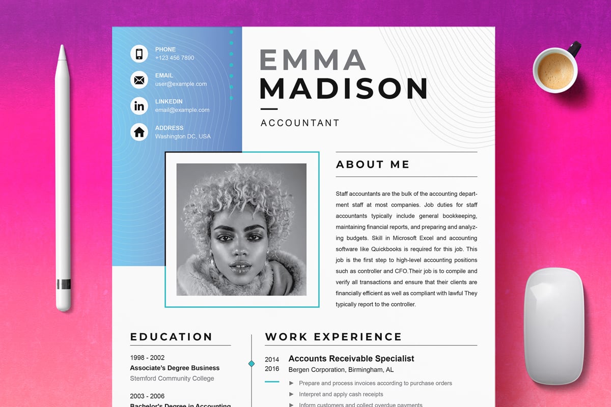 Template #374705 Autobiography Clean Webdesign Template - Logo template Preview