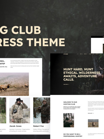 UpperGun - Hunting Club WordPress Elementor Theme