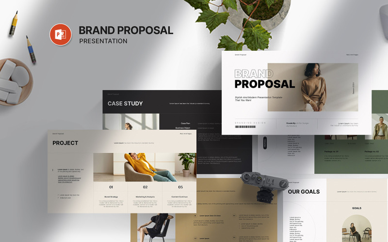 Brand Proposal Digital Powerpoint Presentation PowerPoint Template