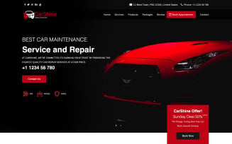 CarShine - Auto Repair Service Multipage HTML5 Website Template