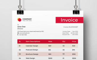 Invoice Template Layout | InDesign