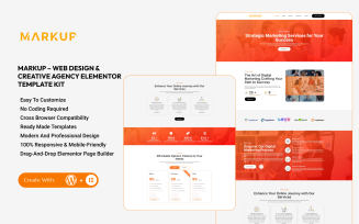 Markup – Web Design & Creative Agency Elementor Template Kit