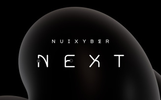Nuixyber Next future font