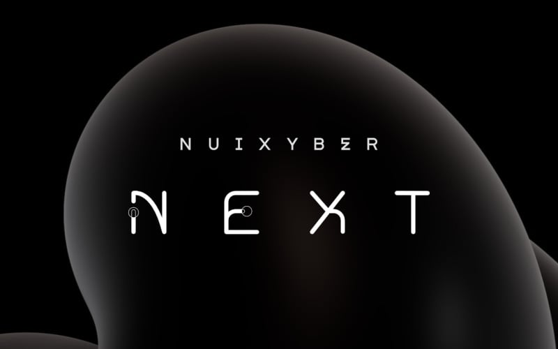 Nuixyber Next future font Font