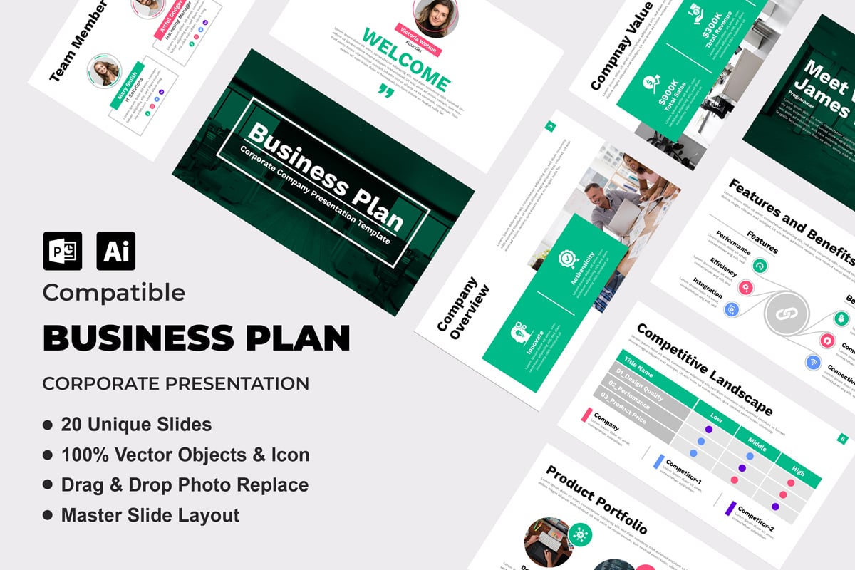 Template #374819 Business Business Webdesign Template - Logo template Preview
