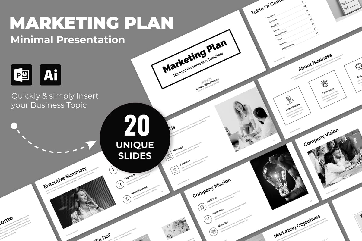 Kit Graphique #374831 Plan Presentation Web Design - Logo template Preview