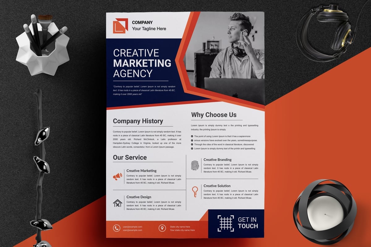 Template #374835 Agency Brochure Webdesign Template - Logo template Preview