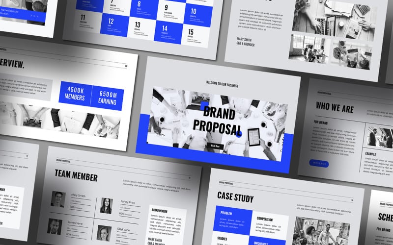 Business Brand Proposal Presentation Template PowerPoint Template