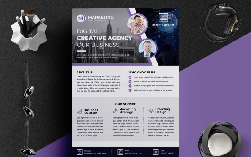 Business Flyer Digital Marketing Corporate Identity