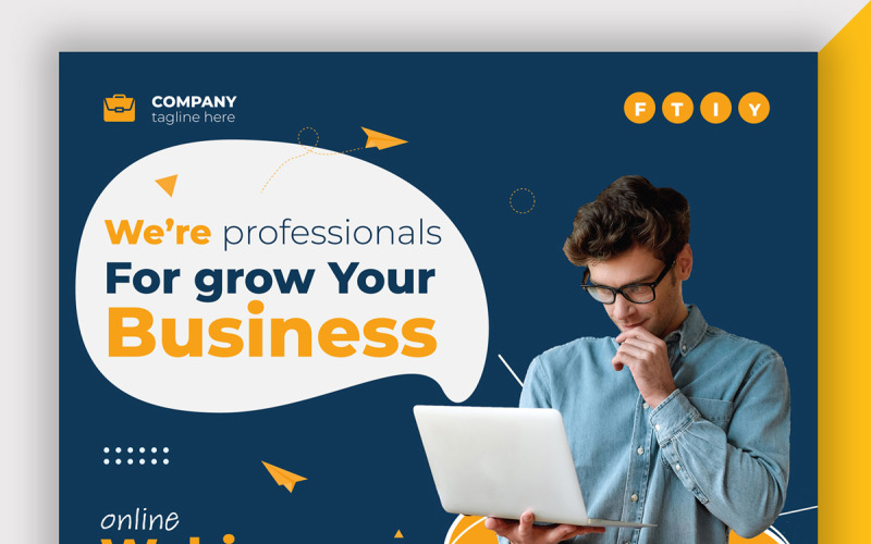 Business Social Media Post Banner Template Layout Corporate Identity