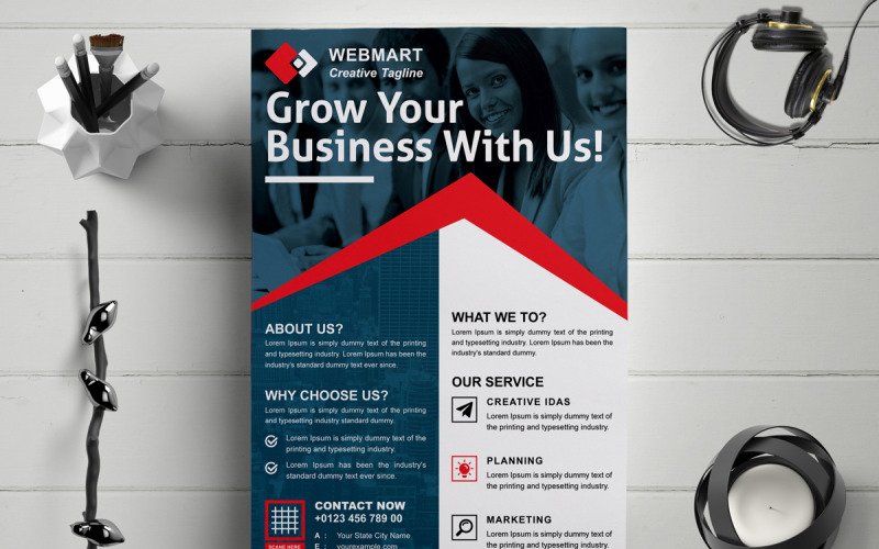 Business Start-Up Flyer Template Corporate Identity