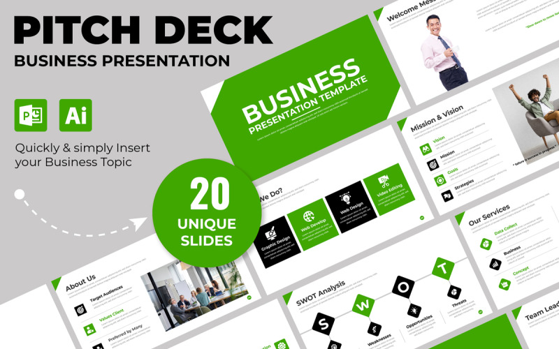 Corporate Business presentation Template Layout PowerPoint Template