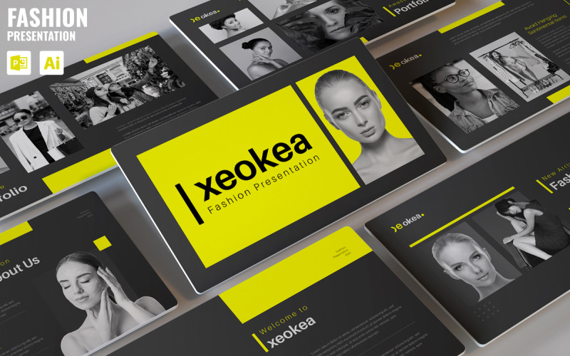 Fashion Presentation Template Design PowerPoint Template