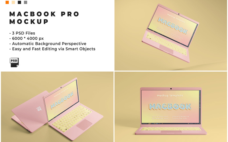 Macbook Pro Mockup Template Product Mockup