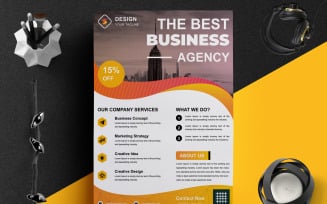Marketing Agency Flyer Design Template Layout