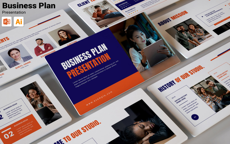Marketing Plan Presentation Template Design PowerPoint Template