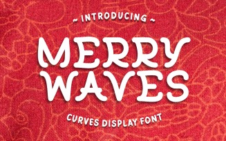 Merry Waves - Curves Display Font