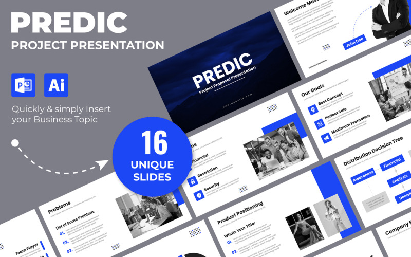 Minimal Project Proposal Presentation Template PowerPoint Template