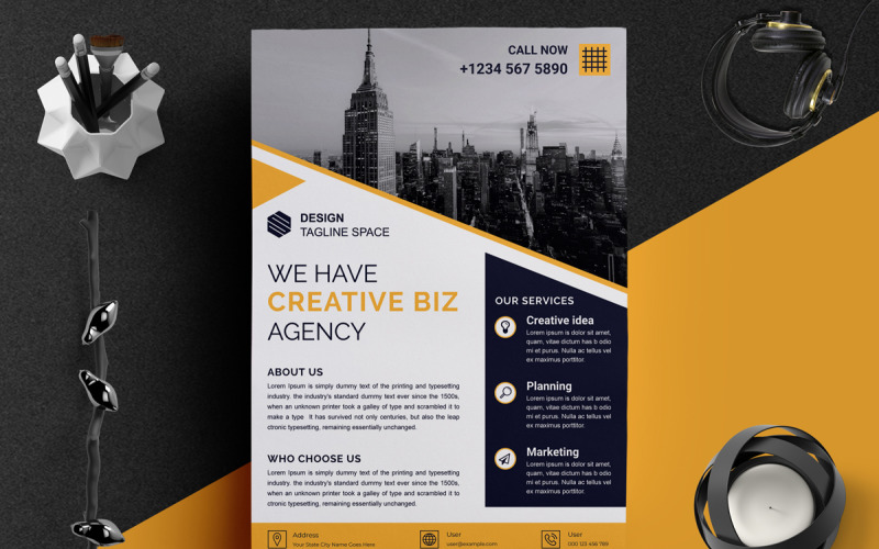 Modern Digital Marketing Agency Flyer Corporate Identity