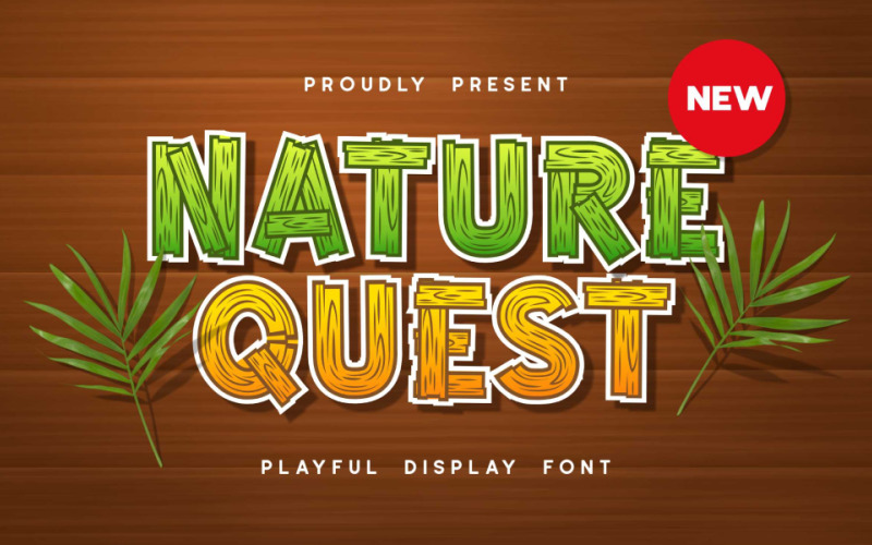 Nature Quest Display Font