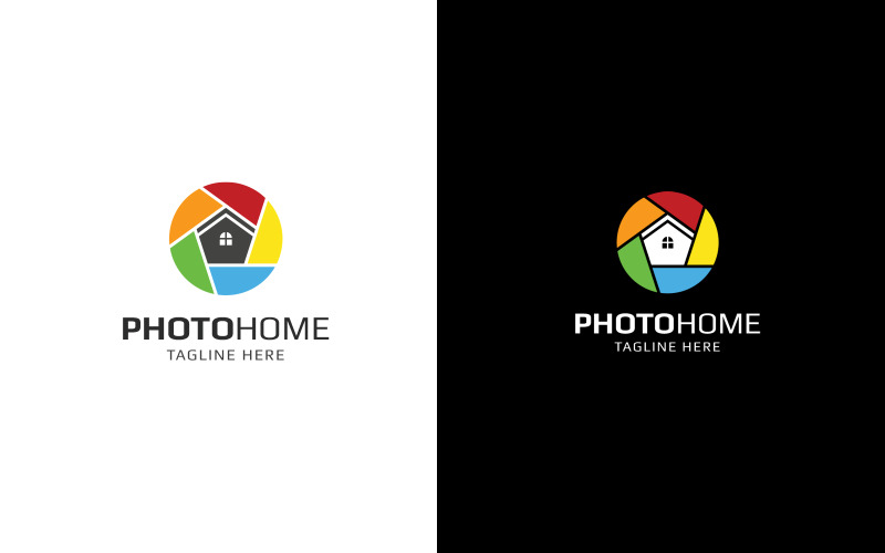 Photo Home Abstract Logo design template Logo Template