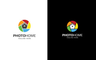 Photo Home Abstract Logo design template