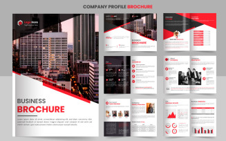 Vector corporate company profile and brochure template design concept