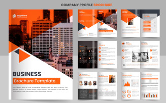 Vector corporate company profile and brochure template design idea