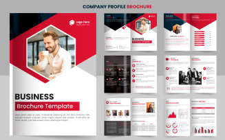 Vector corporate company profile brochure template design