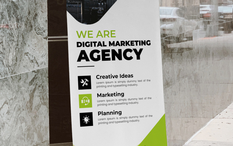 Creative Business Rollup Banner Template Corporate Identity