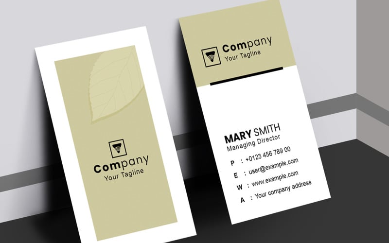 Creative Company Business Card Template Layout Corporate Identity