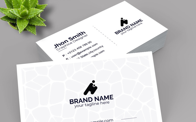 Creative White Business Card Corporate Identity
