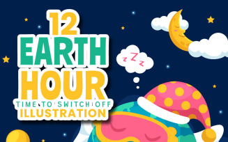 12 Earth Hour Day Illustration