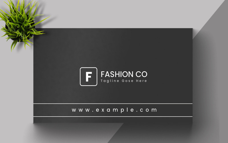 Fashion Business Card Template Corporate Identity
