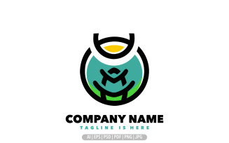 Leaf symbol logo design template