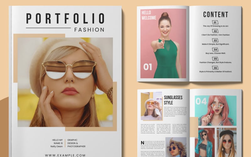 Portfolio Magazine Design Layout Corporate Identity