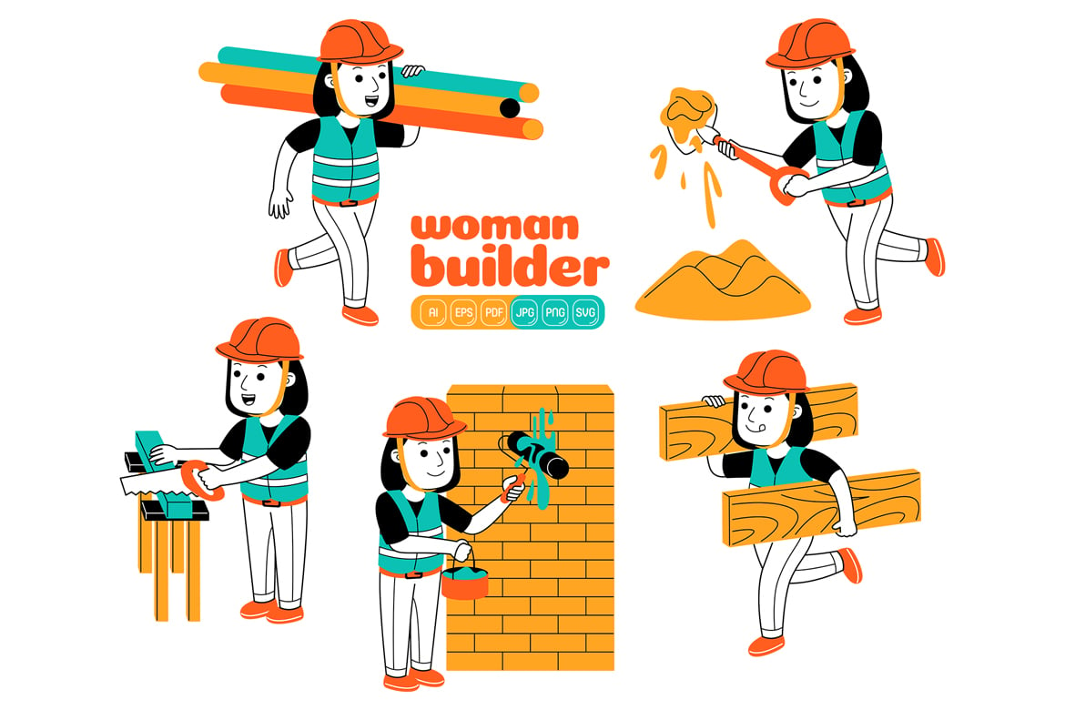 Kit Graphique #375015 Builder Femme Divers Modles Web - Logo template Preview