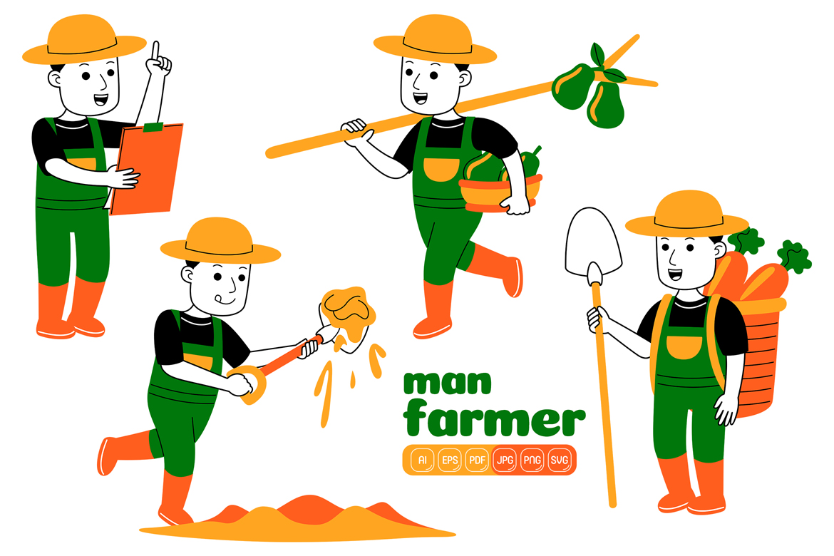 Template #375027 Farmer Farm Webdesign Template - Logo template Preview
