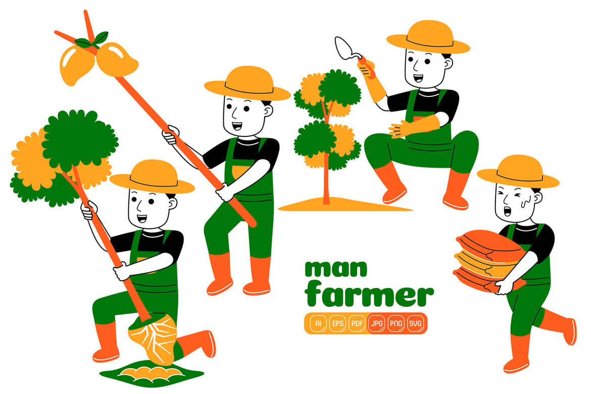 Template #375029 Farmer Farm Webdesign Template - Logo template Preview