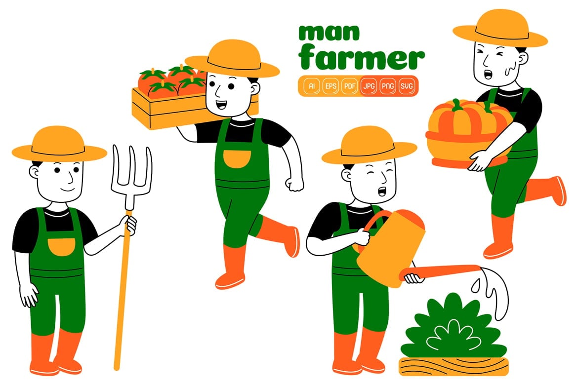 Template #375030 Farmer Farm Webdesign Template - Logo template Preview