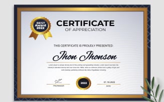 Modern Award Certificate Templates