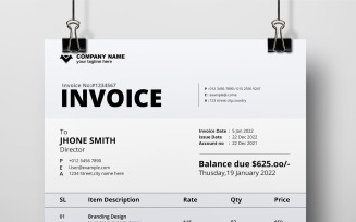 New Invoice Templates Layout