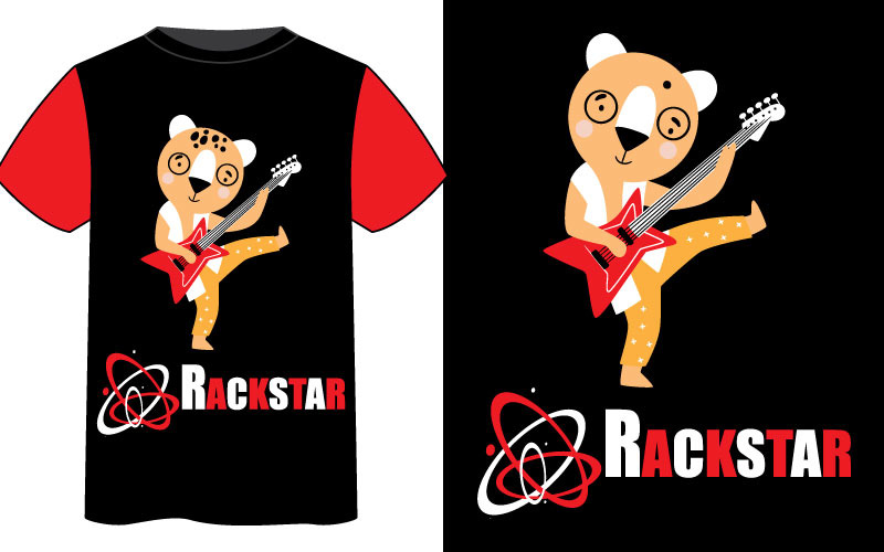 Cartoon t-shirt design Template T-shirt