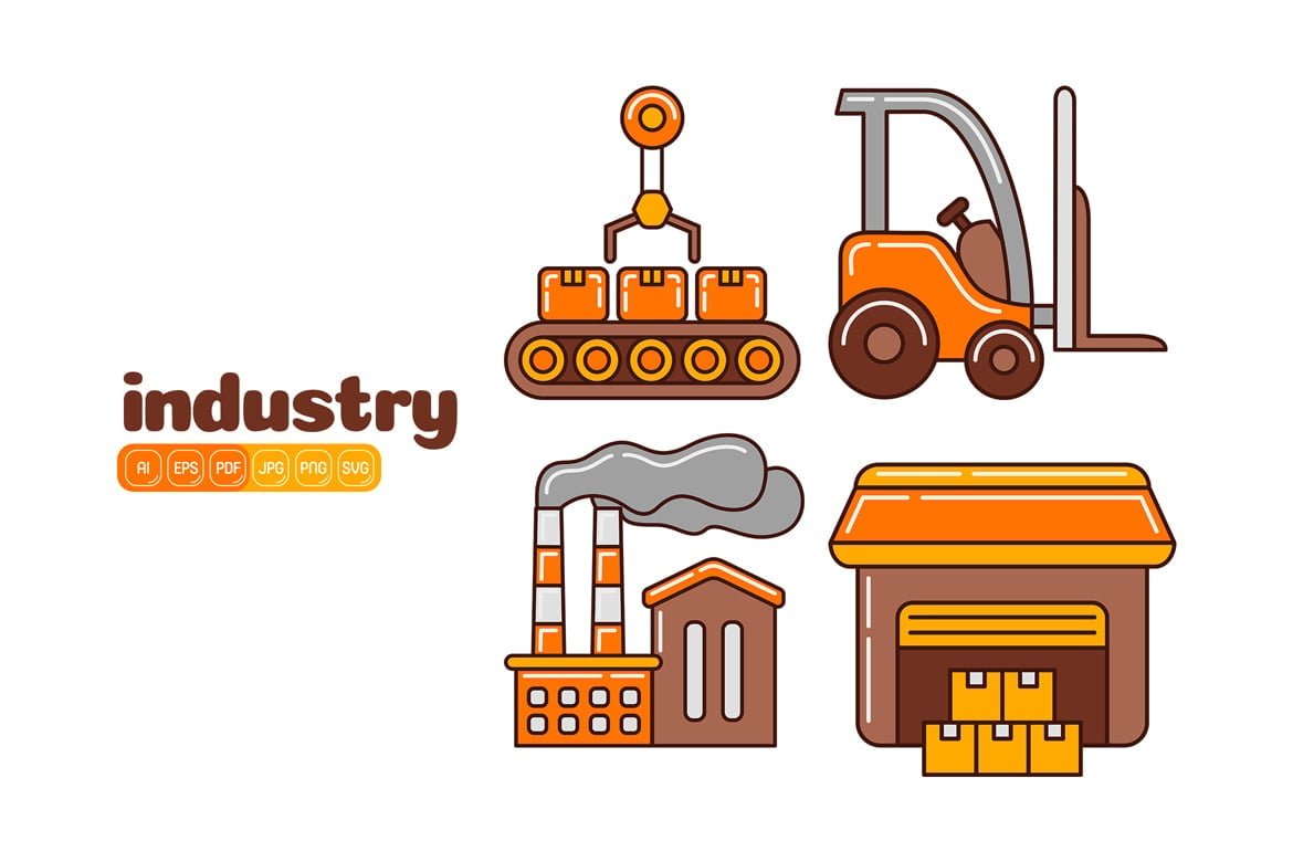 Kit Graphique #375352 Factory Industrie Divers Modles Web - Logo template Preview