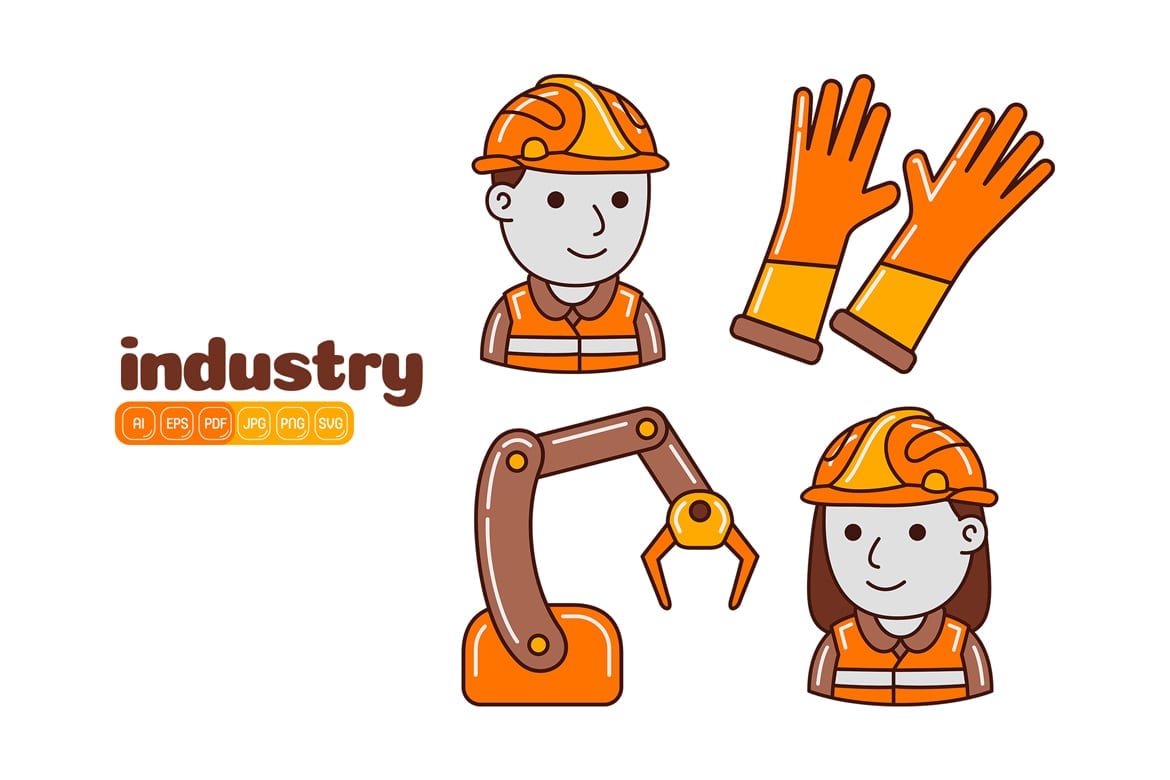 Kit Graphique #375353 Factory Industrie Divers Modles Web - Logo template Preview